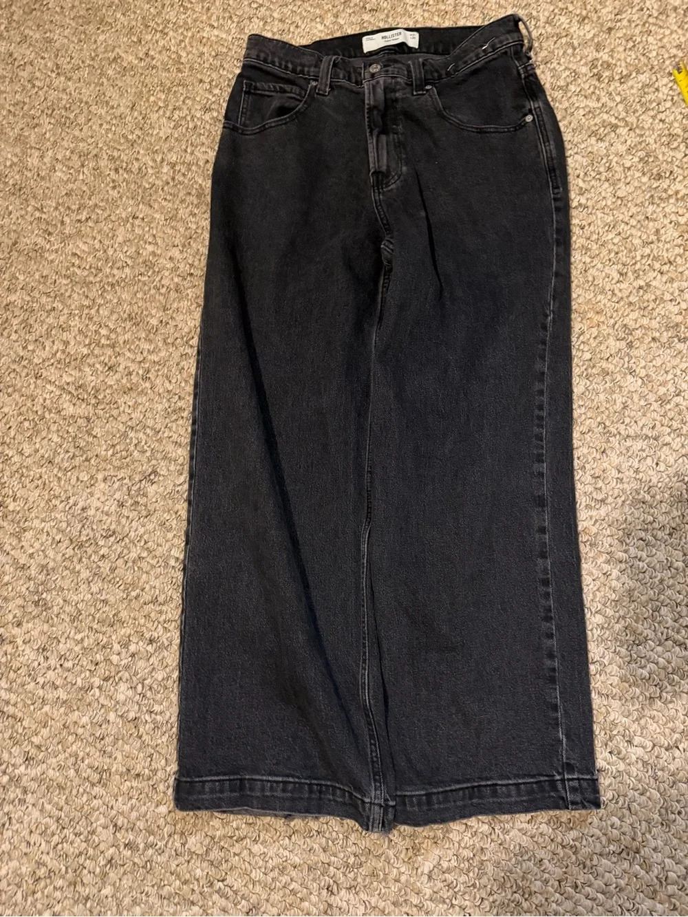 Hollister Black Straight-Leg Men's Jeans